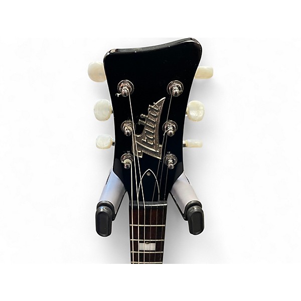 Used Italia Mondial Black and White Solid Body Electric Guitar