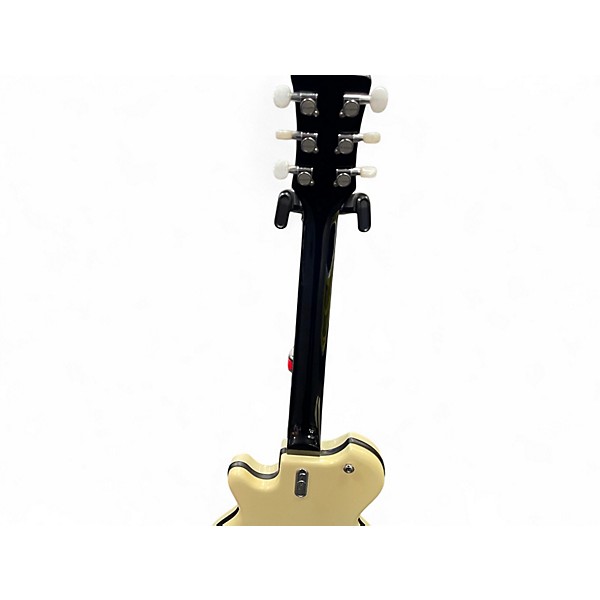 Used Italia Mondial Black and White Solid Body Electric Guitar