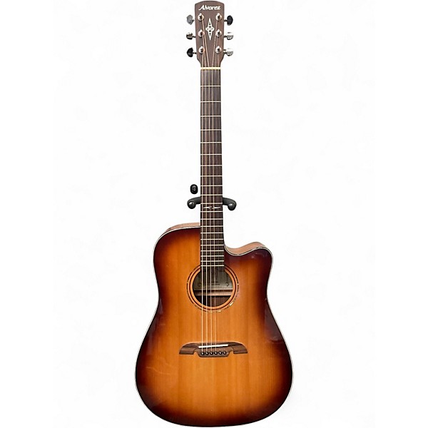 Used Alvarez AD610CE Sunburst Acoustic Electric Guitar