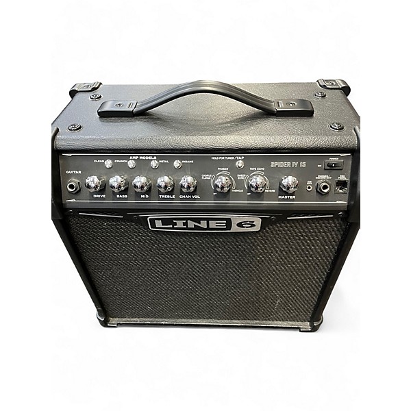Used Line 6 Spider IV 15W 1X8 Guitar Combo Amp