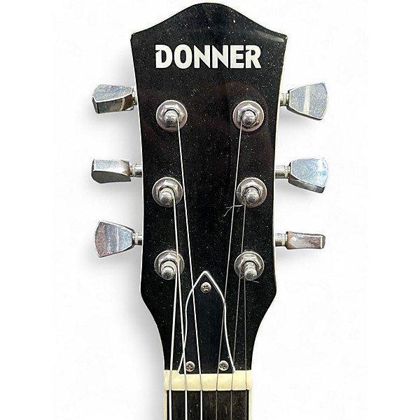 Used Donner Single Cut 2 Color Sunburst Solid Body Electric Guitar