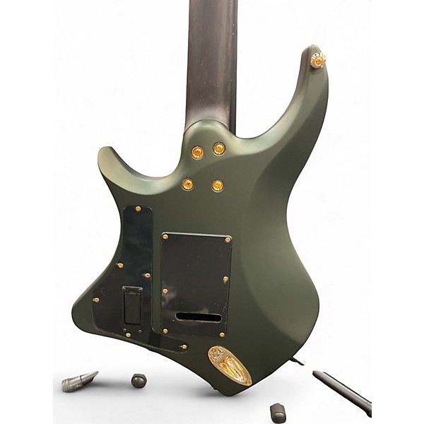 Used ABASI EMI 6 LEGION Trans Green Solid Body Electric Guitar