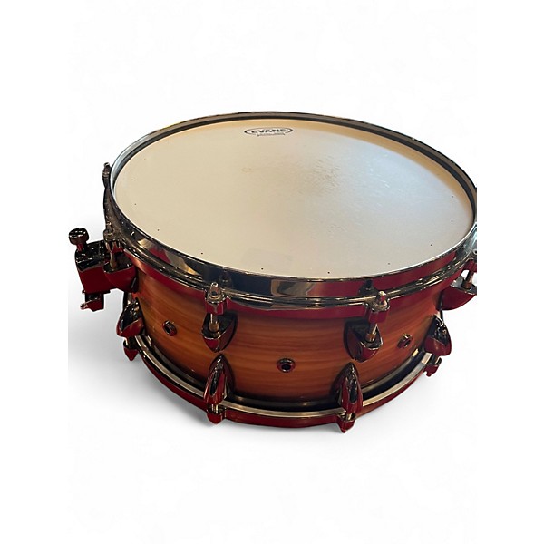 Used Orange County Drum & Percussion 6in Wood Snare Trans Brown Drum