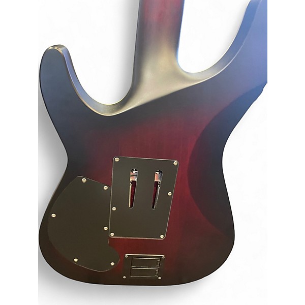 Used Schecter Guitar Research C1 -FR Platinum Crimson Red Burst Solid Body Electric Guitar