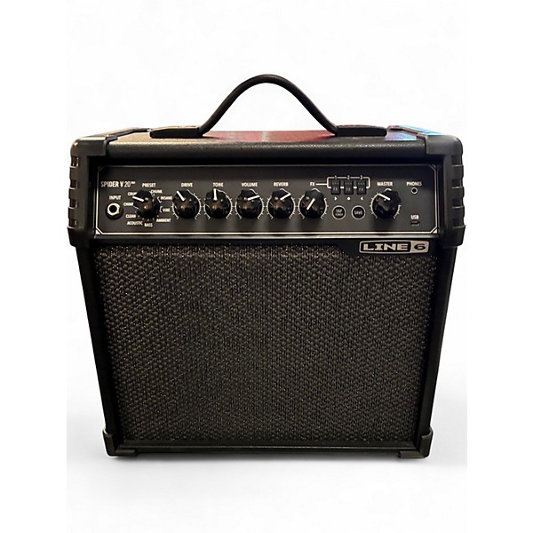 Used Line 6 Spider V 20 MkII 20w 1x8 Guitar Combo Amp