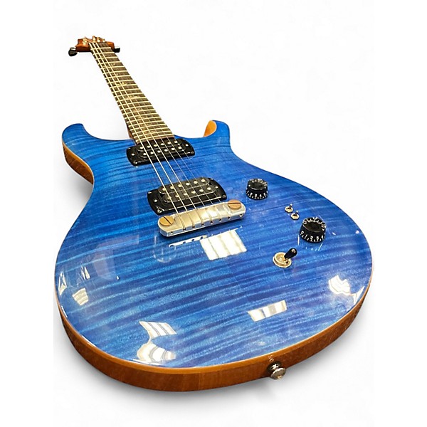 Used PRS SE Paul's Guitar Trans Blue Solid Body Electric Guitar