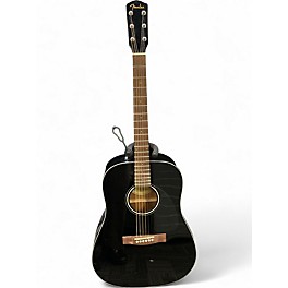 Used Fender CD60 Dreadnought Black Acoustic Guitar