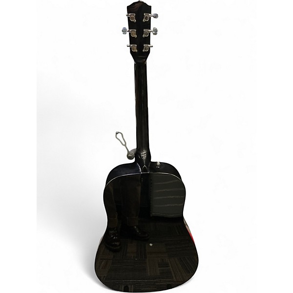 Used Fender CD60 Dreadnought Black Acoustic Guitar