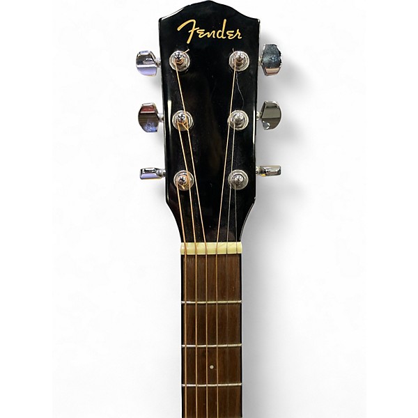 Used Fender CD60 Dreadnought Black Acoustic Guitar