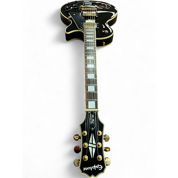 Used Epiphone Les Paul Custom Pro Black Solid Body Electric Guitar