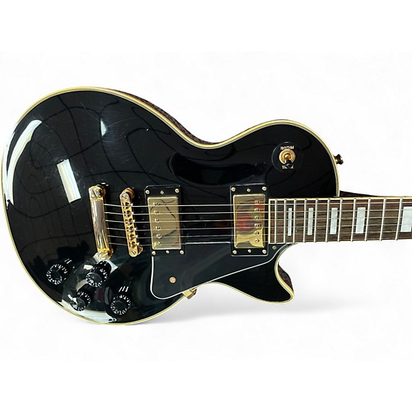 Used Epiphone Les Paul Custom Pro Black Solid Body Electric Guitar