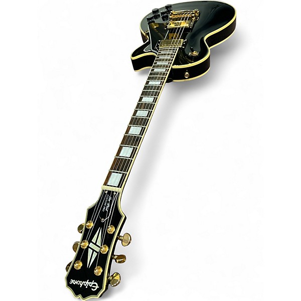Used Epiphone Les Paul Custom Pro Black Solid Body Electric Guitar