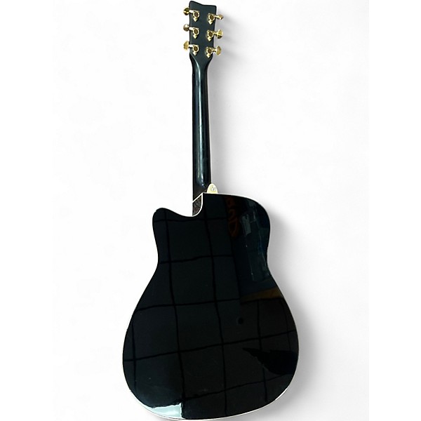 Used Yamaha FX335C Black Acoustic Electric Guitar
