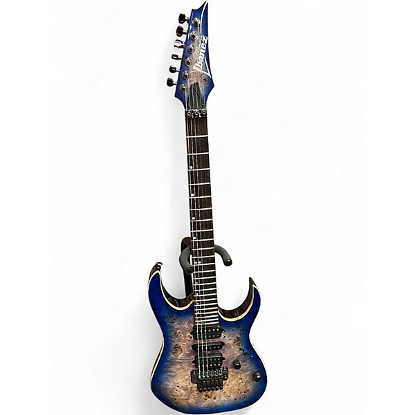 Used Ibanez RG1070PBZ Blue Burst Solid Body Electric Guitar