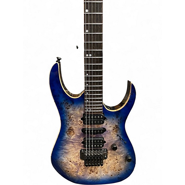 Used Ibanez RG1070PBZ Blue Burst Solid Body Electric Guitar