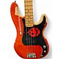 Used Fender American Standard Precision Bass Orange Electric Bass Guitar