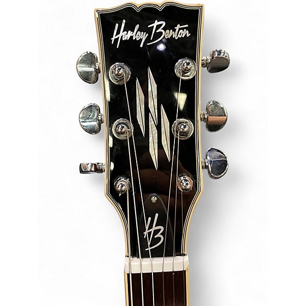 Used Harley Benton DC Custom Line Cherry Solid Body Electric Guitar