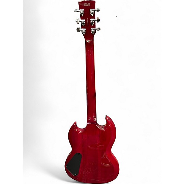 Used Harley Benton DC Custom Line Cherry Solid Body Electric Guitar