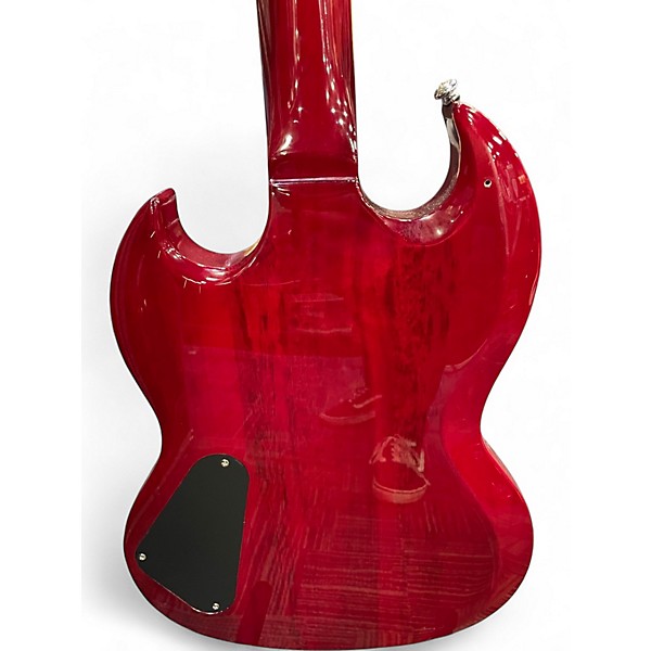 Used Harley Benton DC Custom Line Cherry Solid Body Electric Guitar