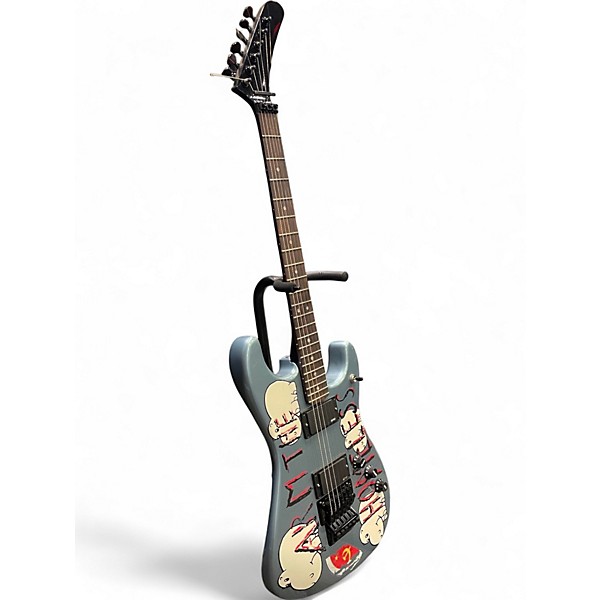 Used Fender Tom Morello "Arm The Homeless" Ice Blue Metallic Solid Body Electric Guitar
