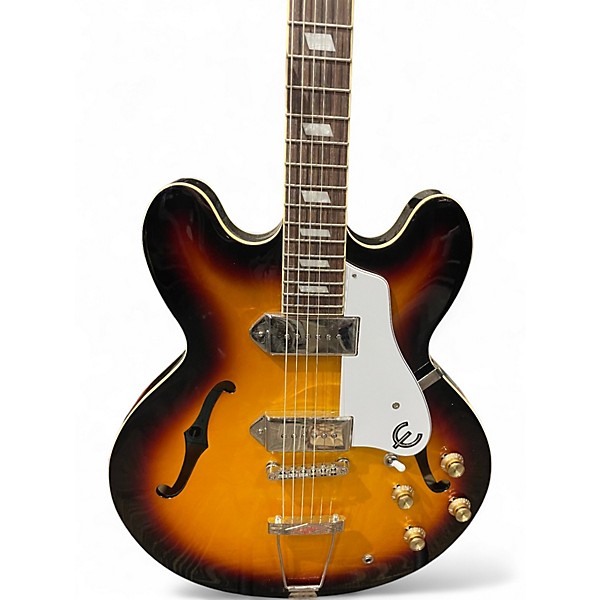 Used Epiphone Casino Vintage Sunburst Hollow Body Electric Guitar