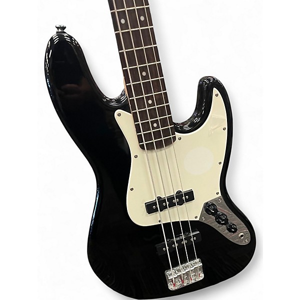 Used Squier Affinity Jazz Bass Black Electric Bass Guitar