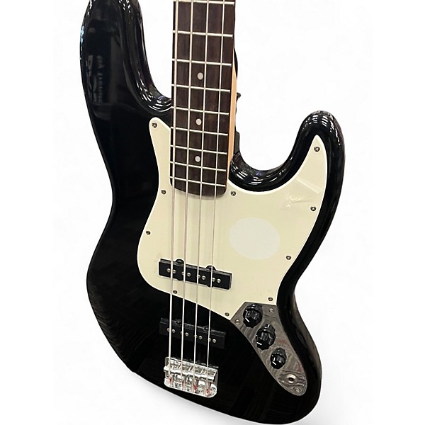 Used Squier Affinity Jazz Bass Black Electric Bass Guitar