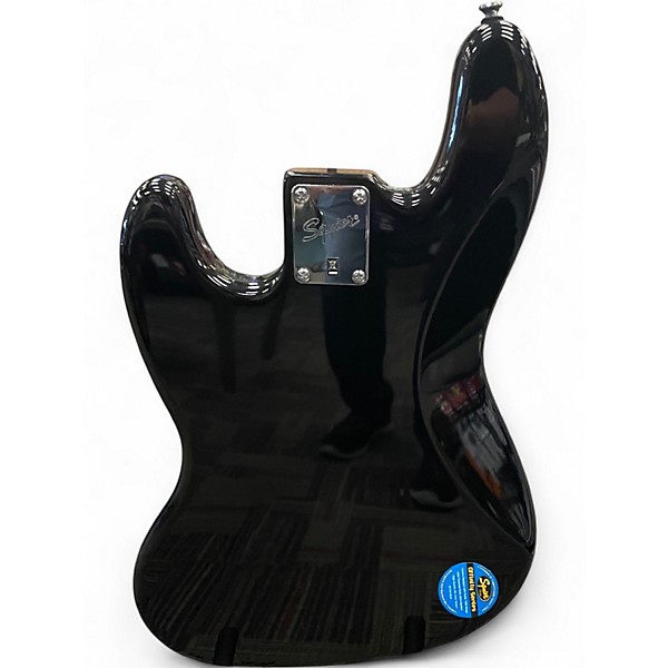 Used Squier Affinity Jazz Bass Black Electric Bass Guitar