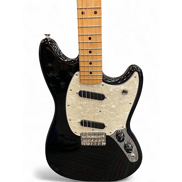 Used Fender Mustang Black Solid Body Electric Guitar