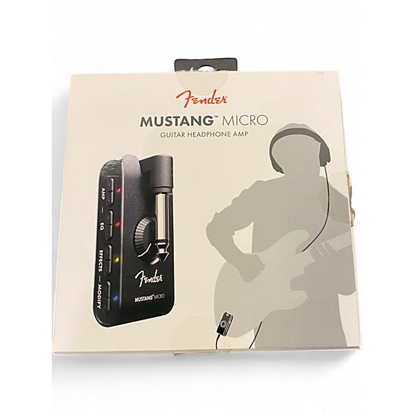 Used Fender Mustang Micro Guitar Headphone Amp Battery Powered Amp