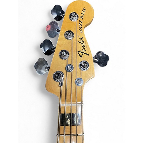 Used 2014 Fender American Deluxe Jazz Bass V Natural Electric Bass Guitar