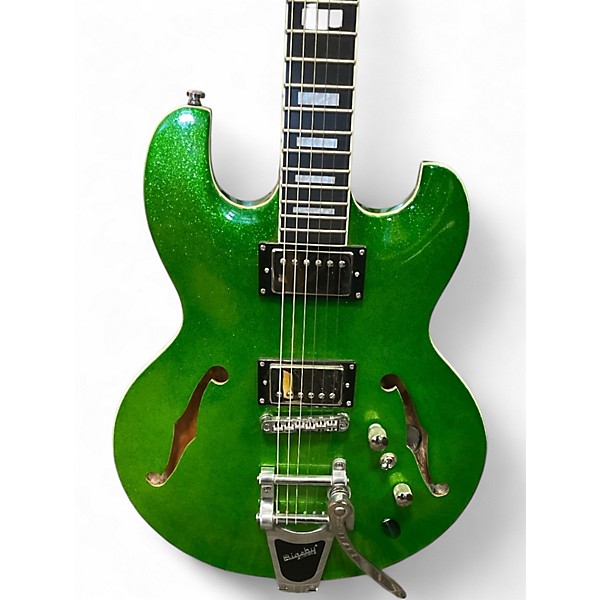 Used Diamond IMPERIAL Metallic Green Hollow Body Electric Guitar