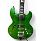 Used Diamond IMPERIAL Metallic Green Hollow Body Electric Guitar