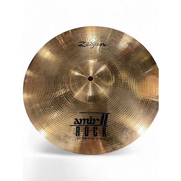 Used Zildjian 14in amir II hi hat Cymbal