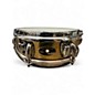 Used Sligerland 3.5X14 BRASS PICCOLO SNARE Gold Drum