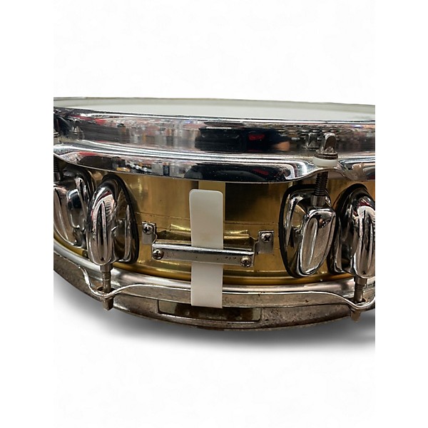 Used Sligerland 3.5X14 BRASS PICCOLO SNARE Gold Drum