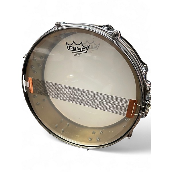 Used Sligerland 3.5X14 BRASS PICCOLO SNARE Gold Drum