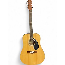 Used Fender CD60 Dreadnought Natural Acoustic Guitar