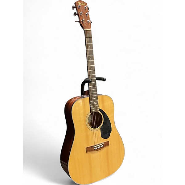 Used Fender CD60 Dreadnought Natural Acoustic Guitar