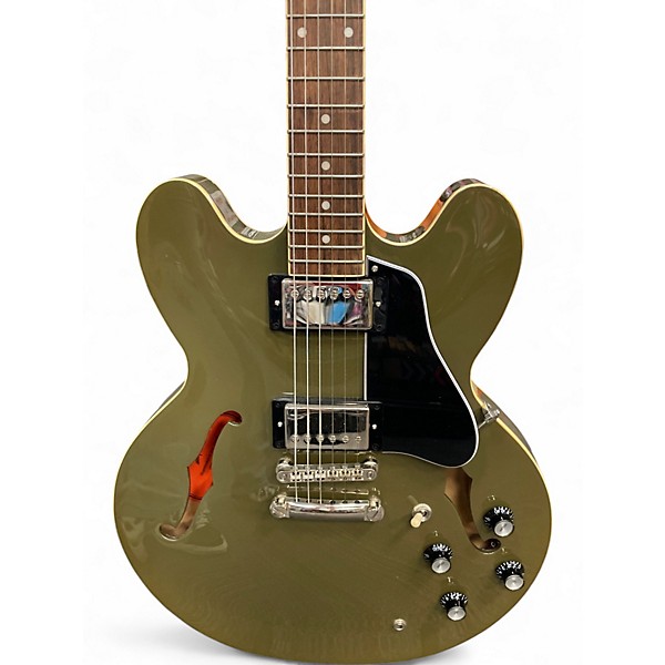 Used Epiphone ES335 Green Hollow Body Electric Guitar