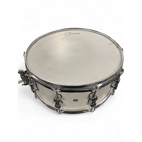 Used SONOR 5.5X14 AQ1 SNARE White Drum