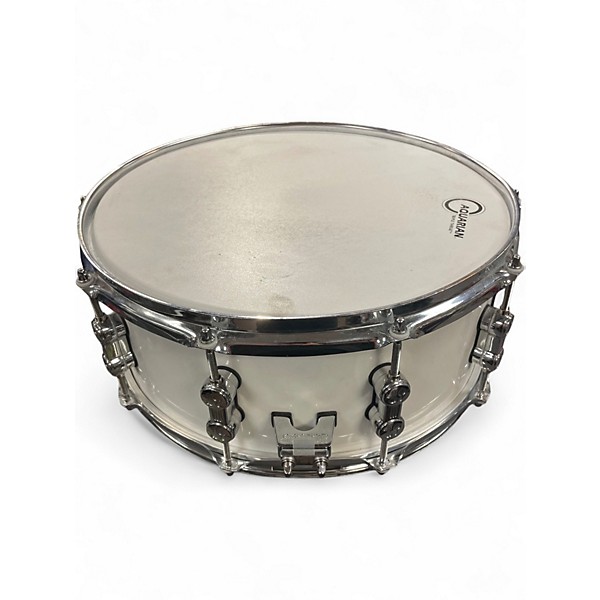 Used SONOR 5.5X14 AQ1 SNARE White Drum