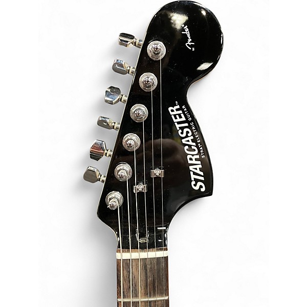 Used Squier Starcaster Black Solid Body Electric Guitar