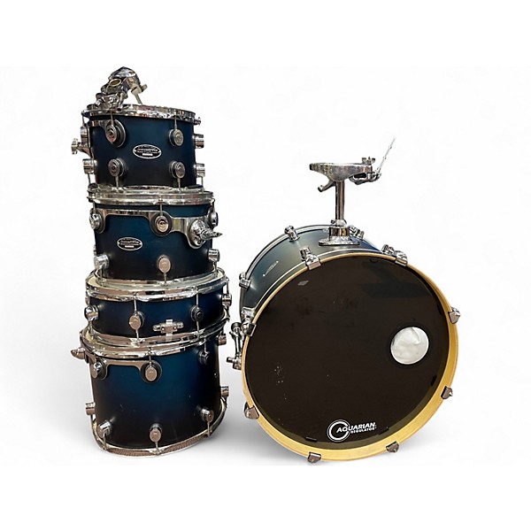 Used PDP by DW 5 Piece fs series Blue to Black Fade Drum Kit