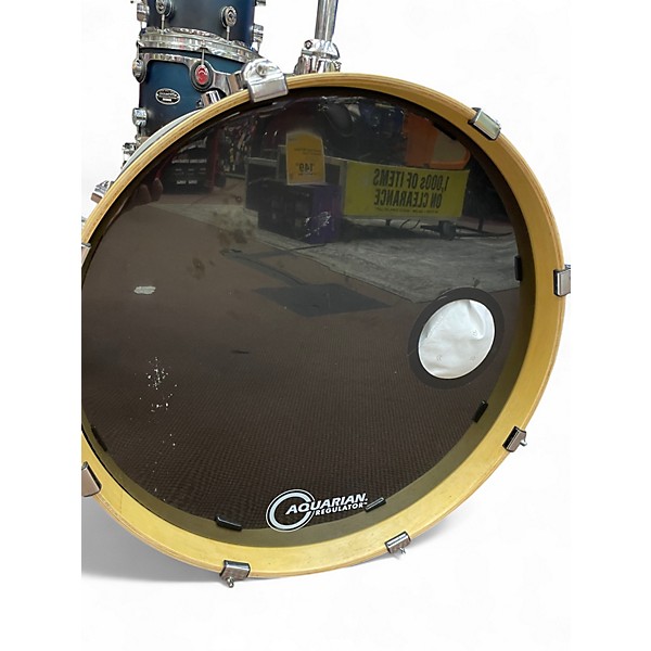 Used PDP by DW 5 Piece fs series Blue to Black Fade Drum Kit