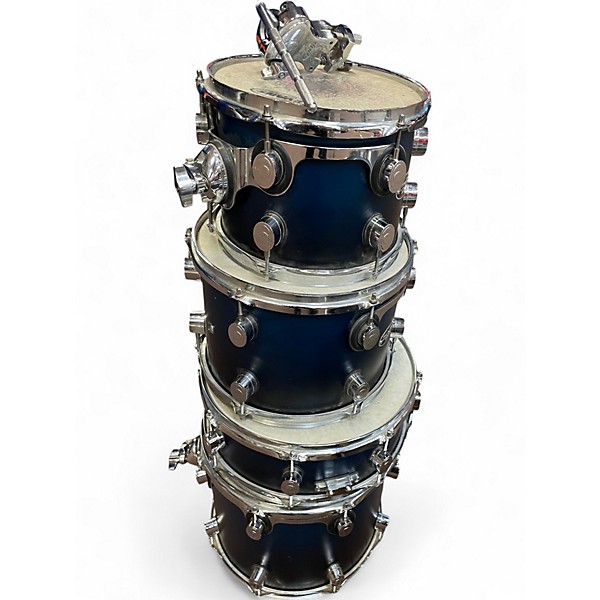 Used PDP by DW 5 Piece fs series Blue to Black Fade Drum Kit