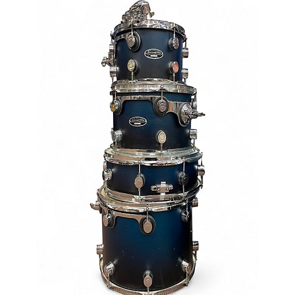 Used PDP by DW 5 Piece fs series Blue to Black Fade Drum Kit