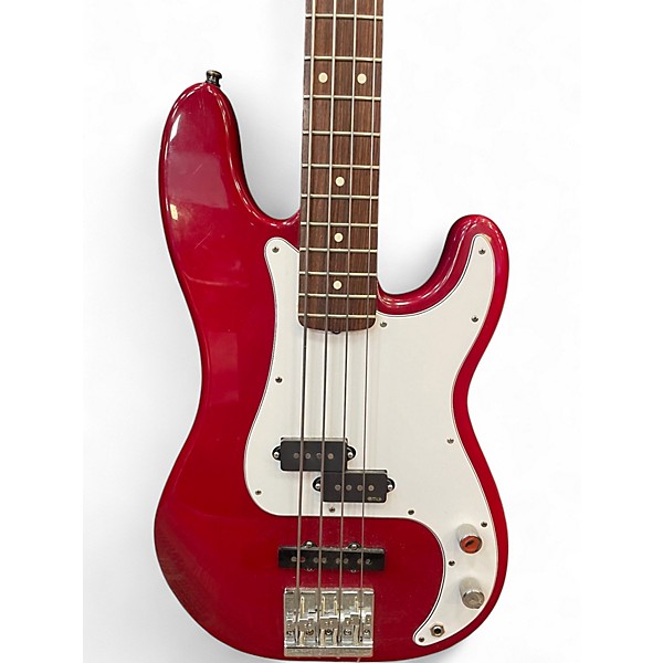 Used Fender American Standard Precision Bass Red Electric Bass Guitar
