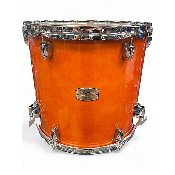 Used Yamaha 14in STAGE CUSTOM FLOOR TOM Amber Drum