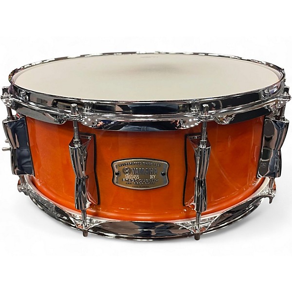Used Yamaha 5.5X14 Stage Custom Snare Amber Drum